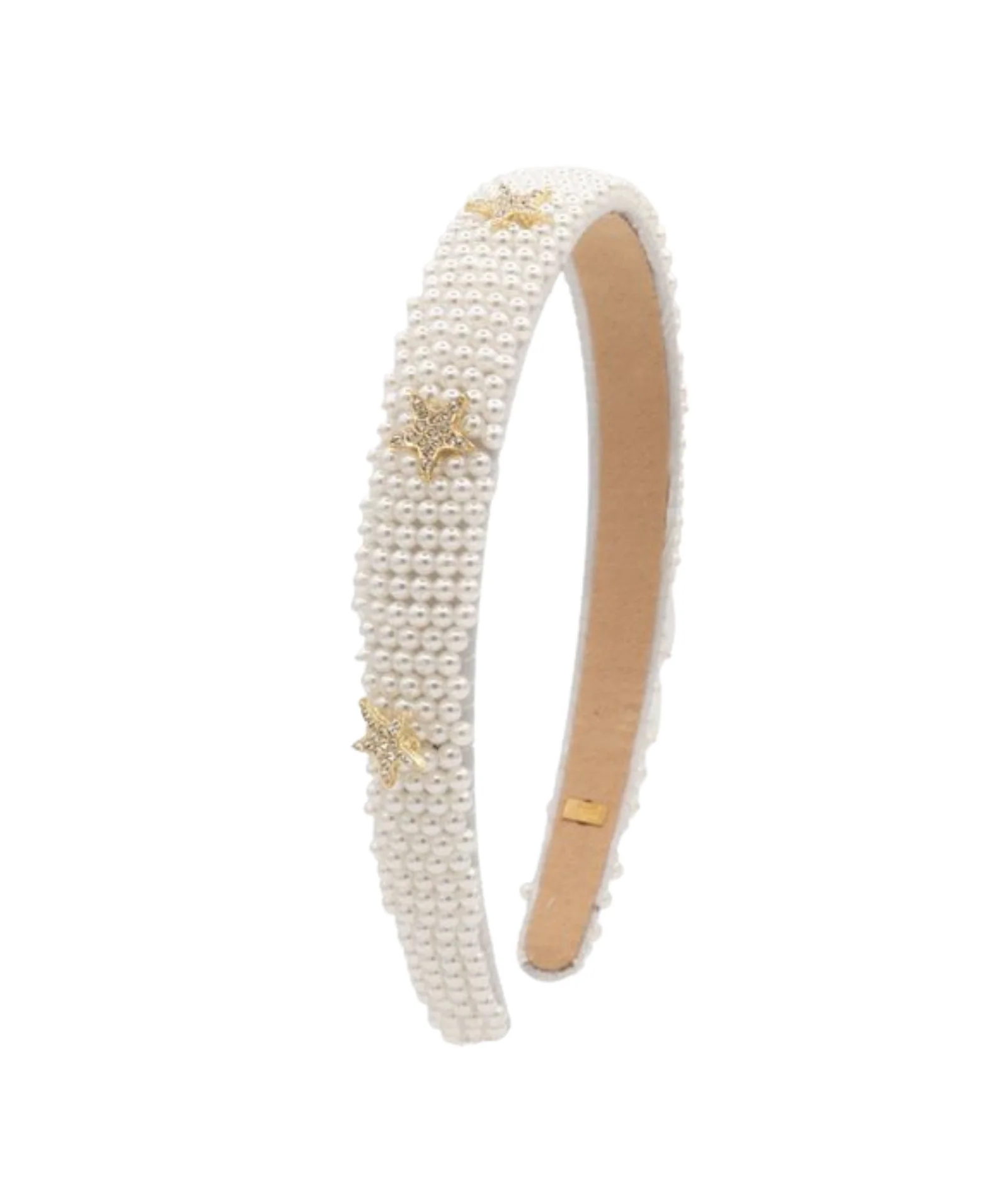 Bari Lynn Headband Full Pearl Star Charms