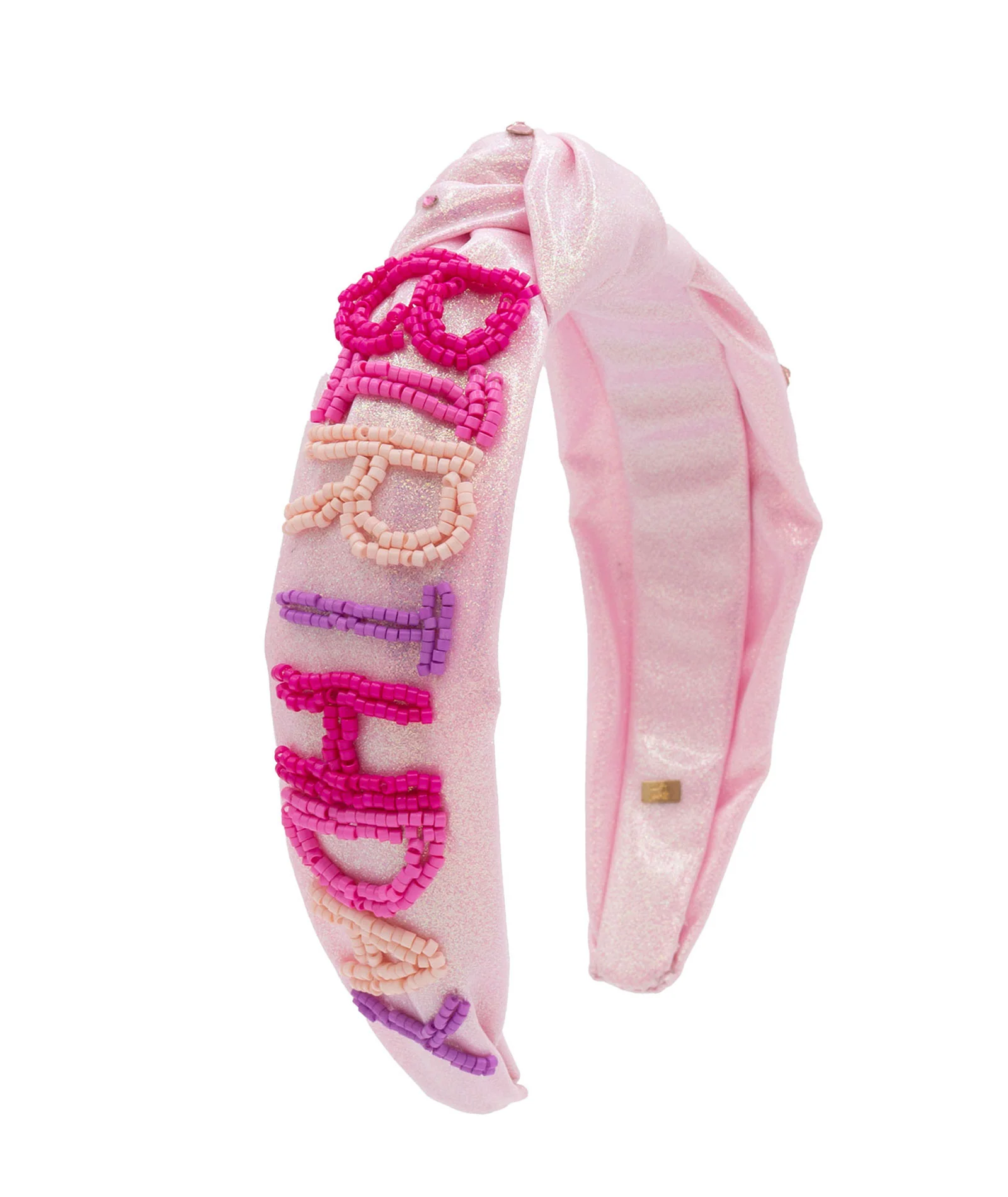 Bari Lynn Knot Headband Beaded Birthday