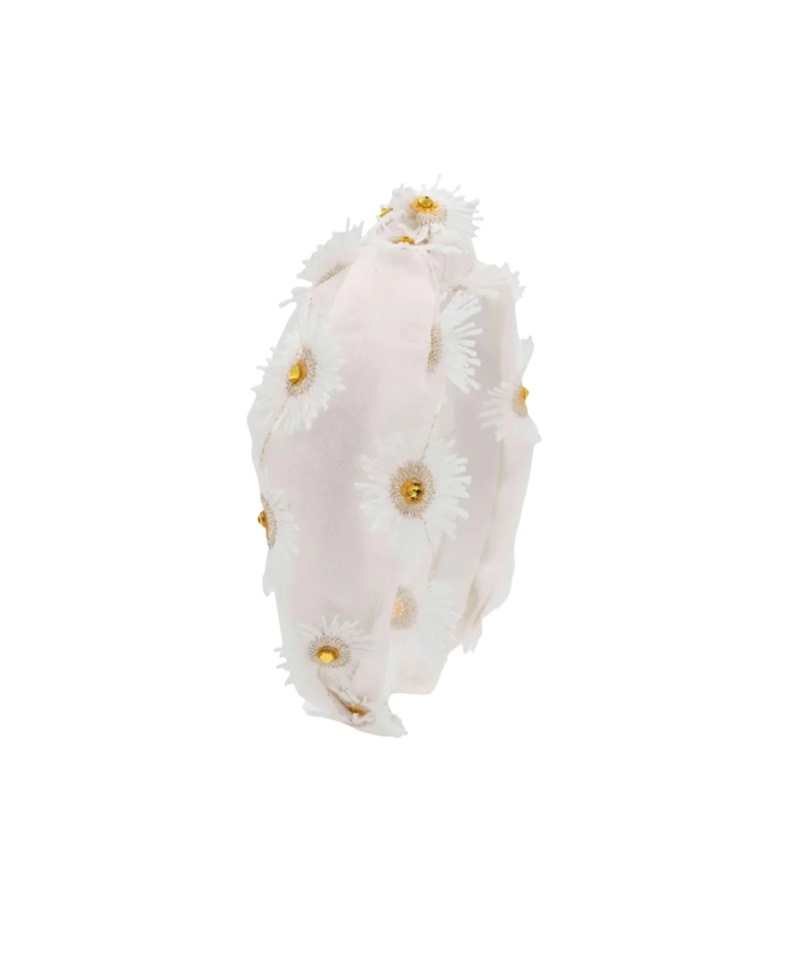 Bari Lynn Knot Headband Crystal 3D Flowers