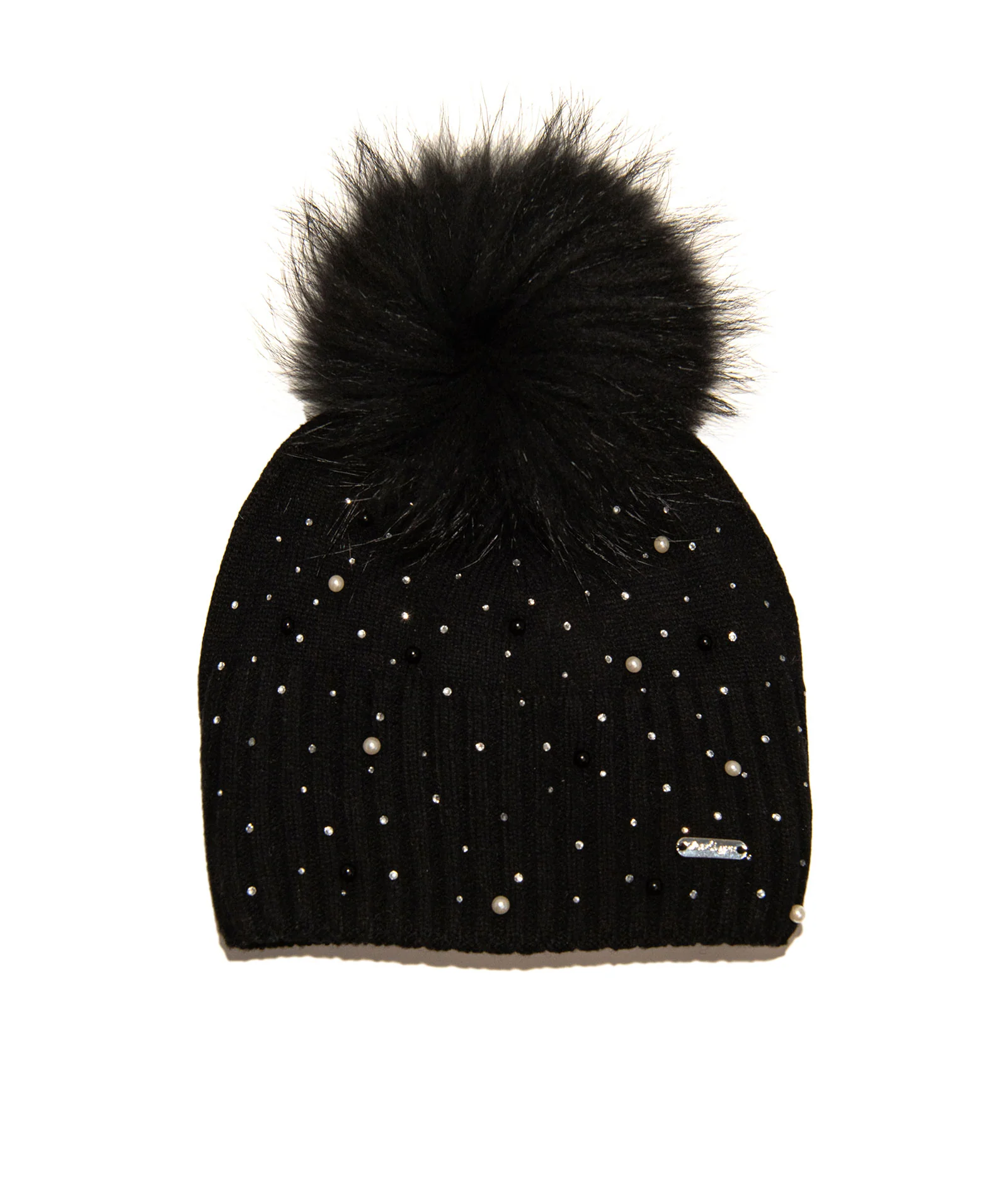 Pearl and Crystal Winter Hat Women