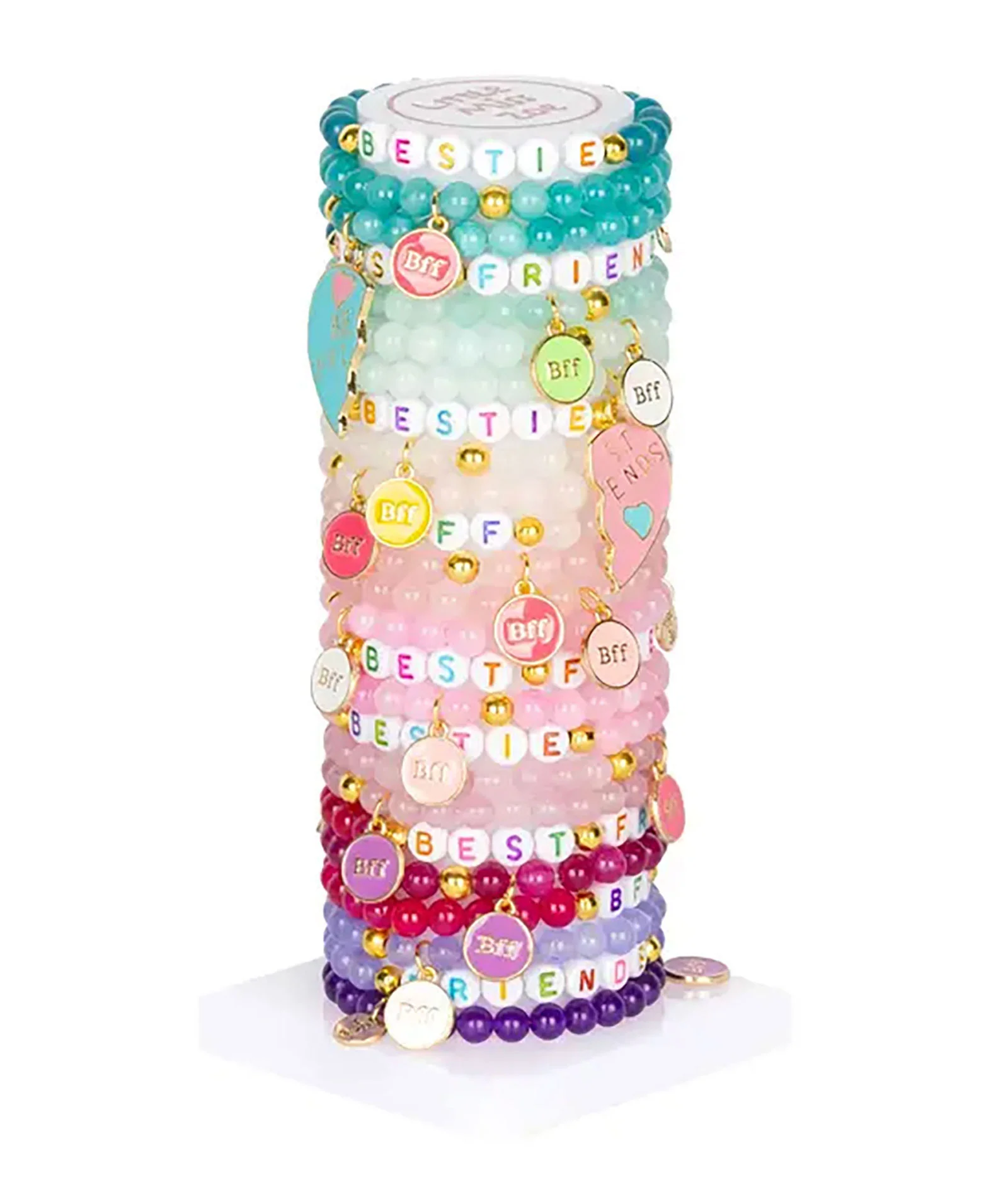 BFF Glass Bead Bracelet