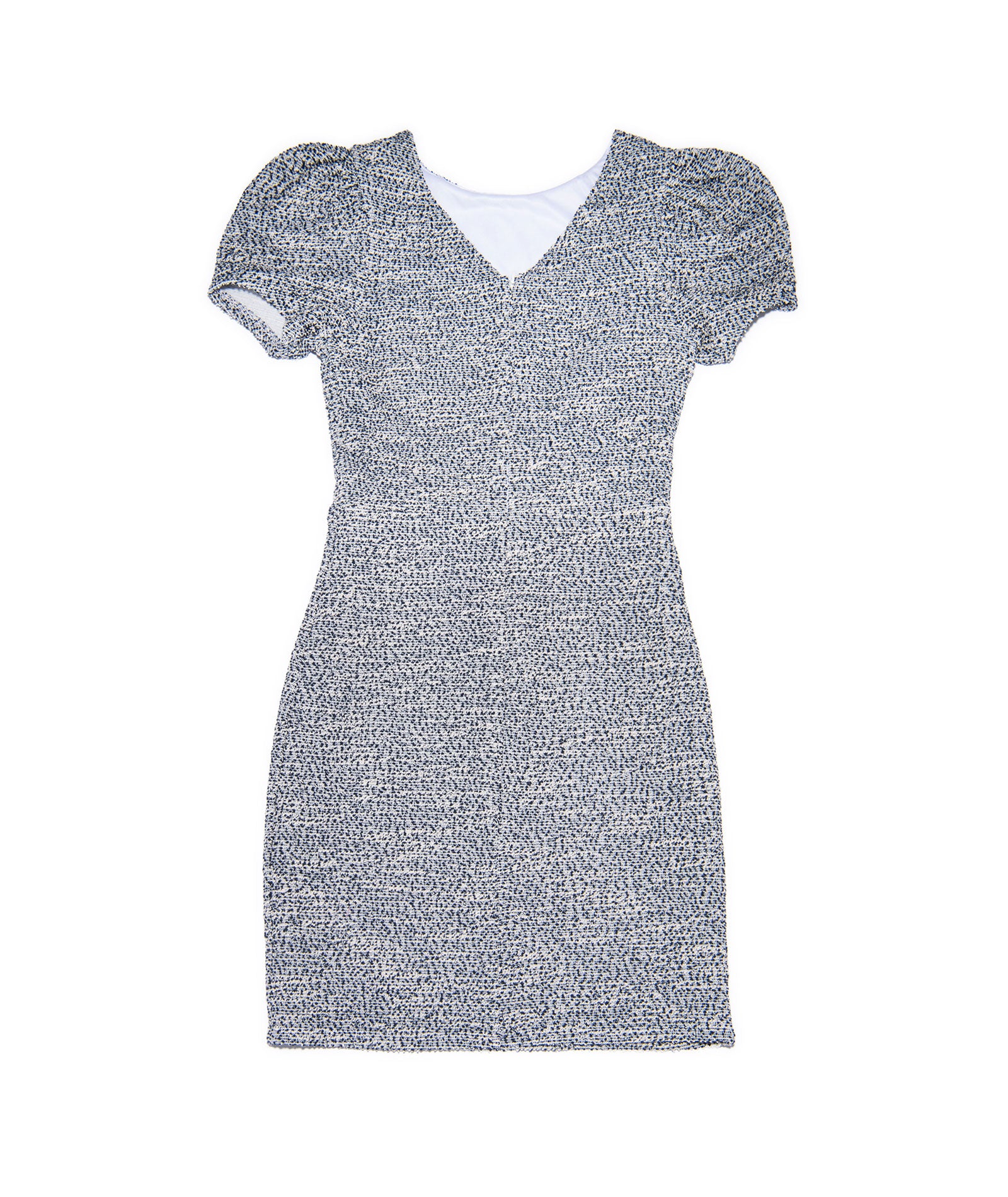 By Debra Girls Mia Navy/White Puff Sleeve Sheath Dress - Image 2
