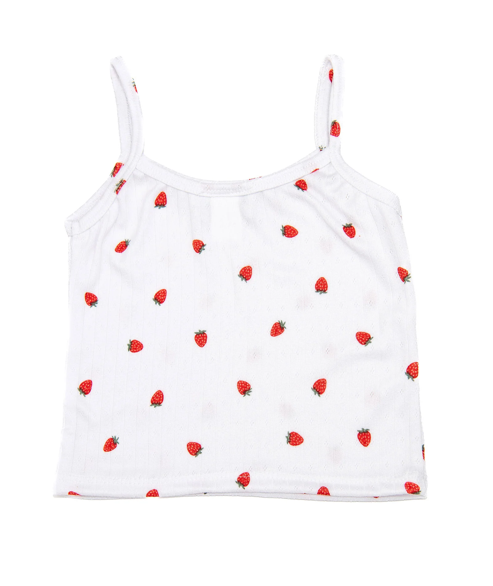 Cheryl Creations Girls Strawberry Rib Cami