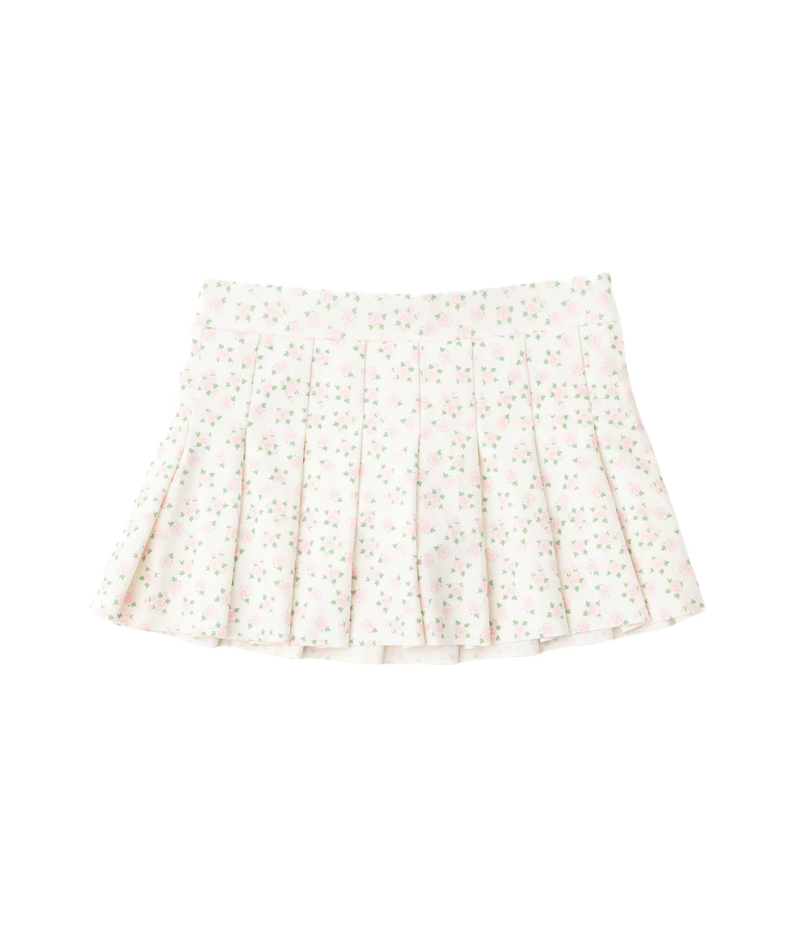 Deb Cottage Floral Pink Pleated Active Skirt