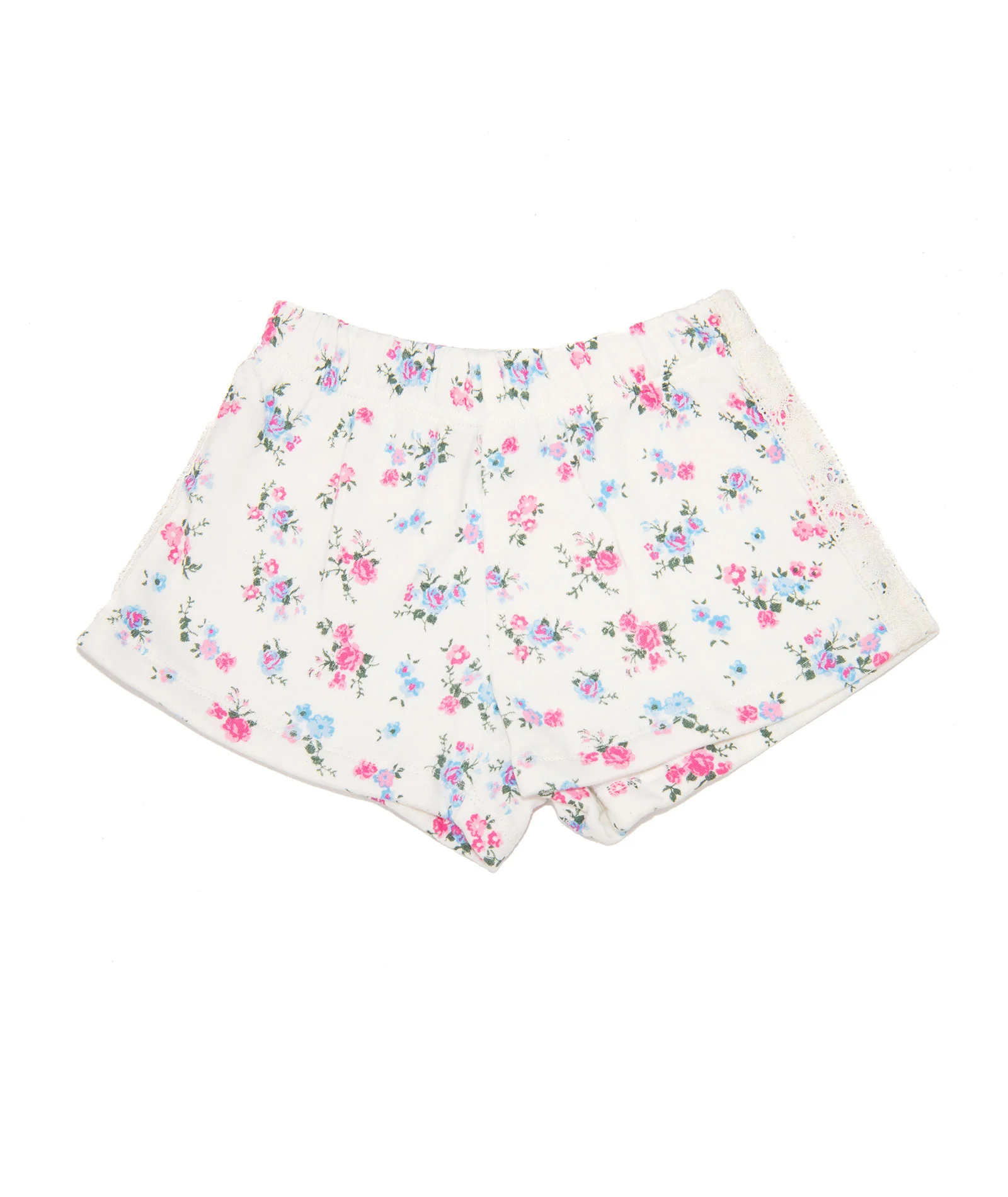 FBZ Girls Drew Fleece Floral Lace Shorts