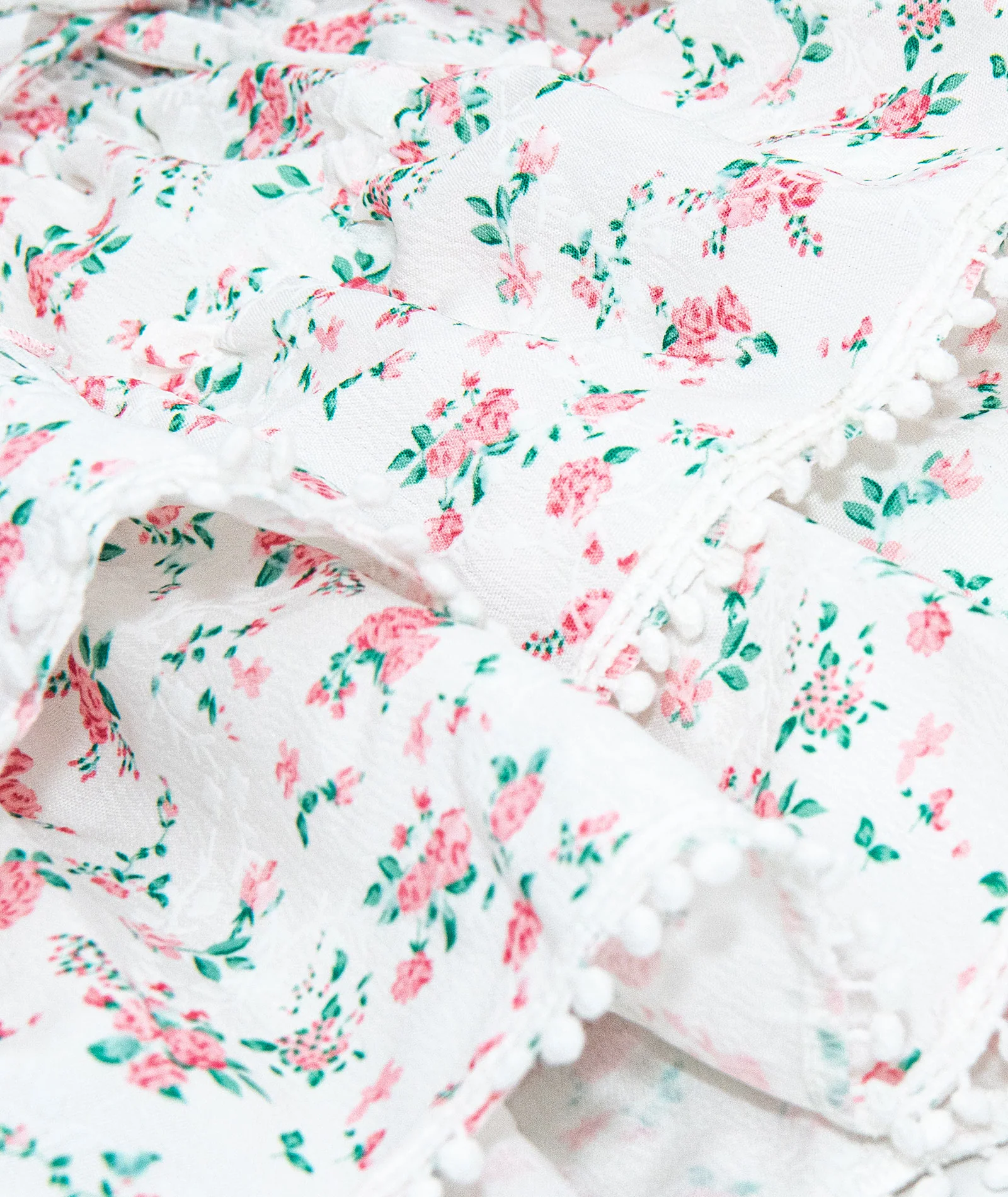 FBZ Girls Daisy Pink/Green Floral Skirt - Image 2