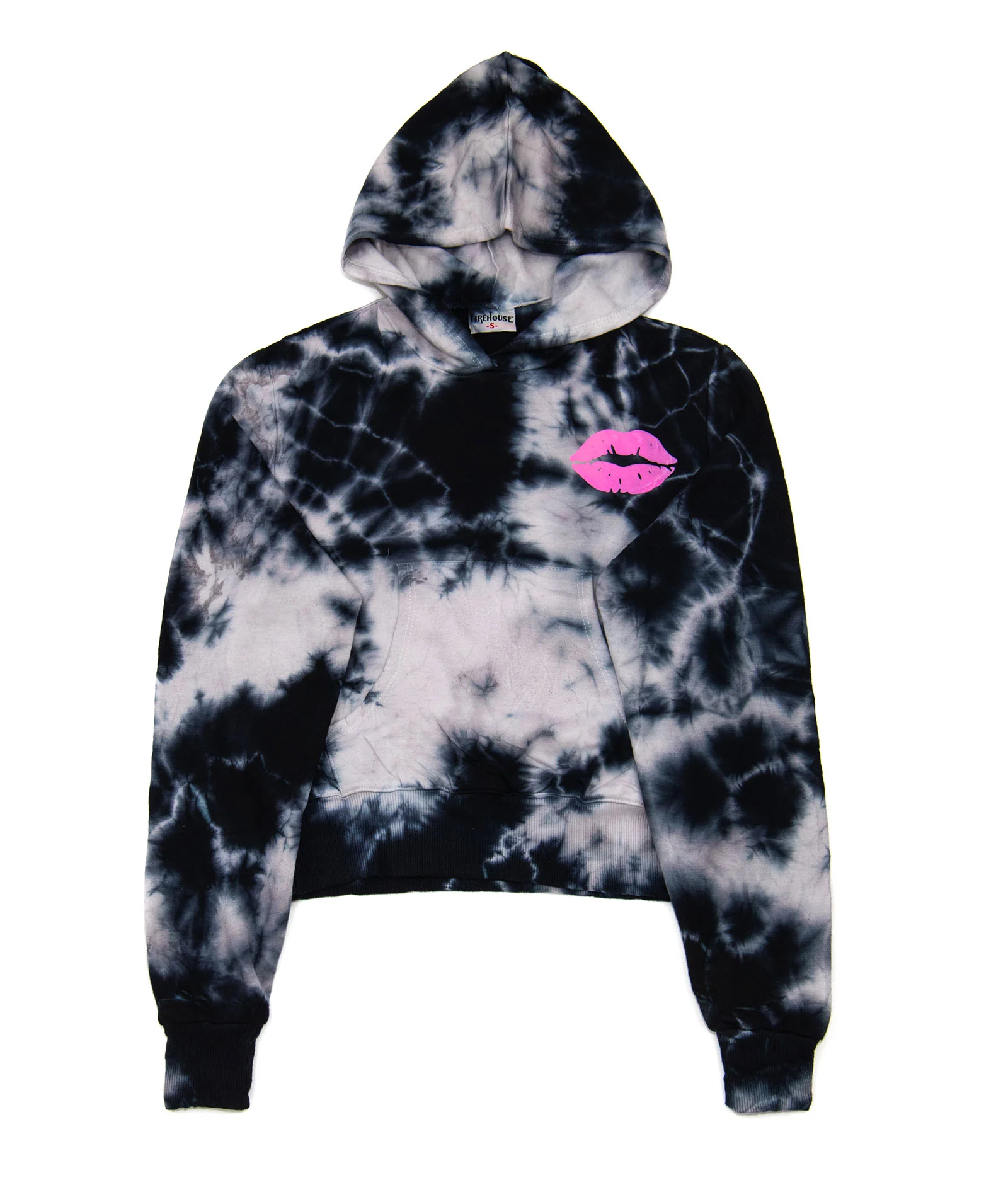 Firehouse Girls Black Cloud Kiss Pocket Hoodie