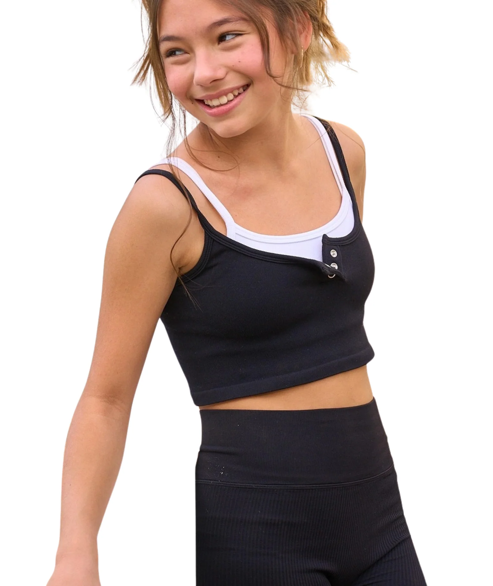 Patty Double Layer Crop Cami Tank