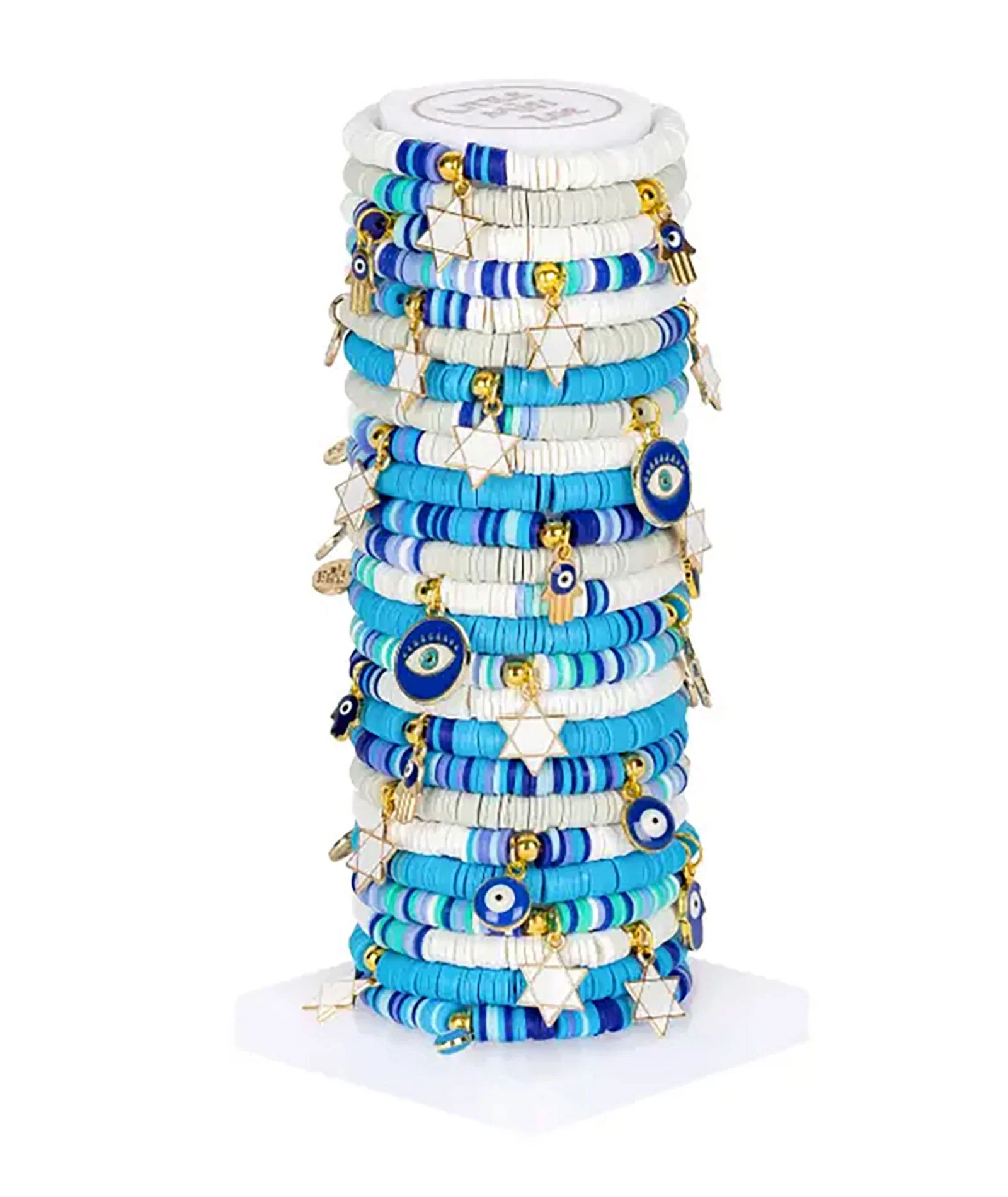 Hanukkah Clay Bead Bracelet