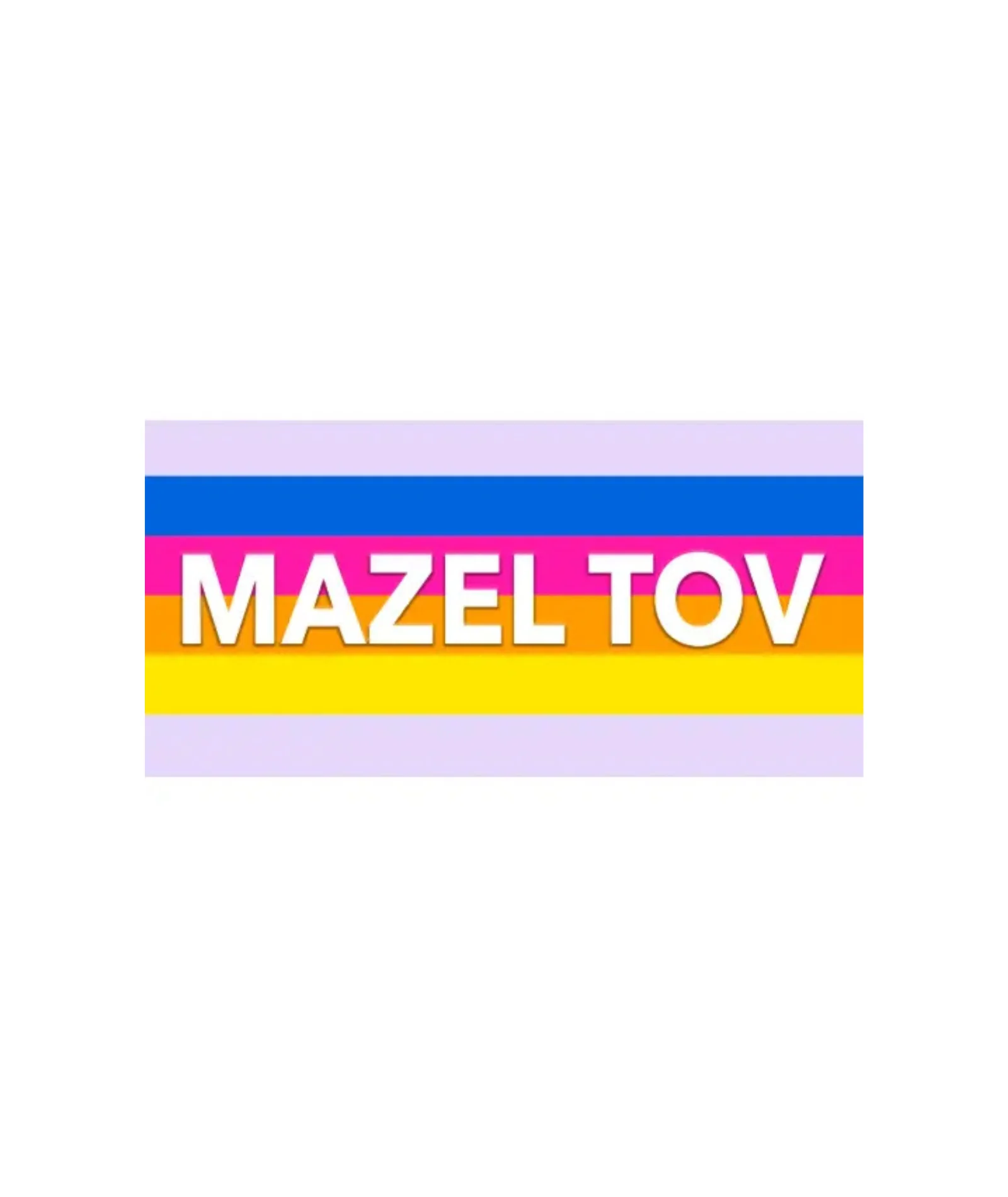 Mazel Tov Happy Stripes Card