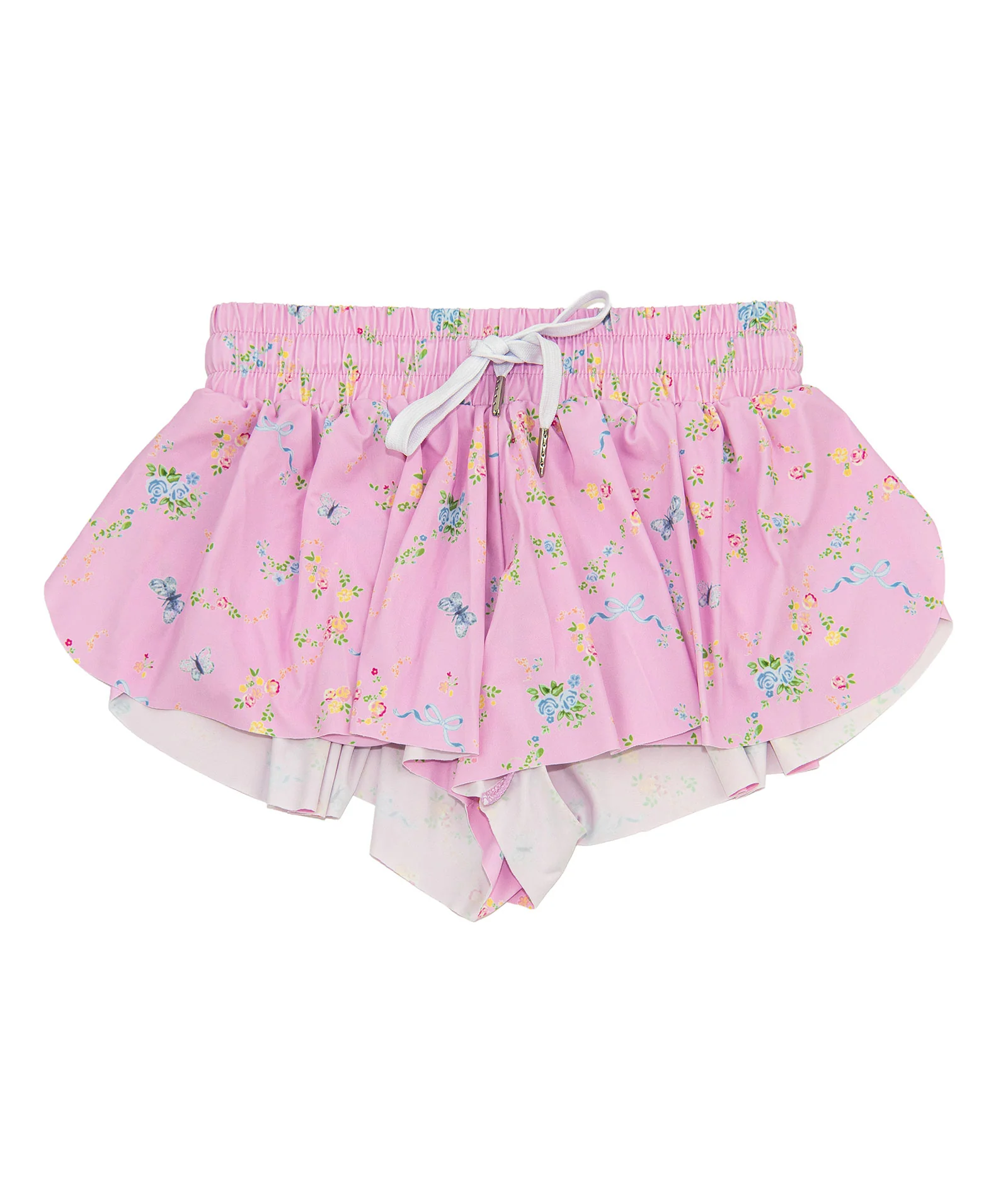 Katie J NYC Girls Butterfly Carnations Farrah Shorts