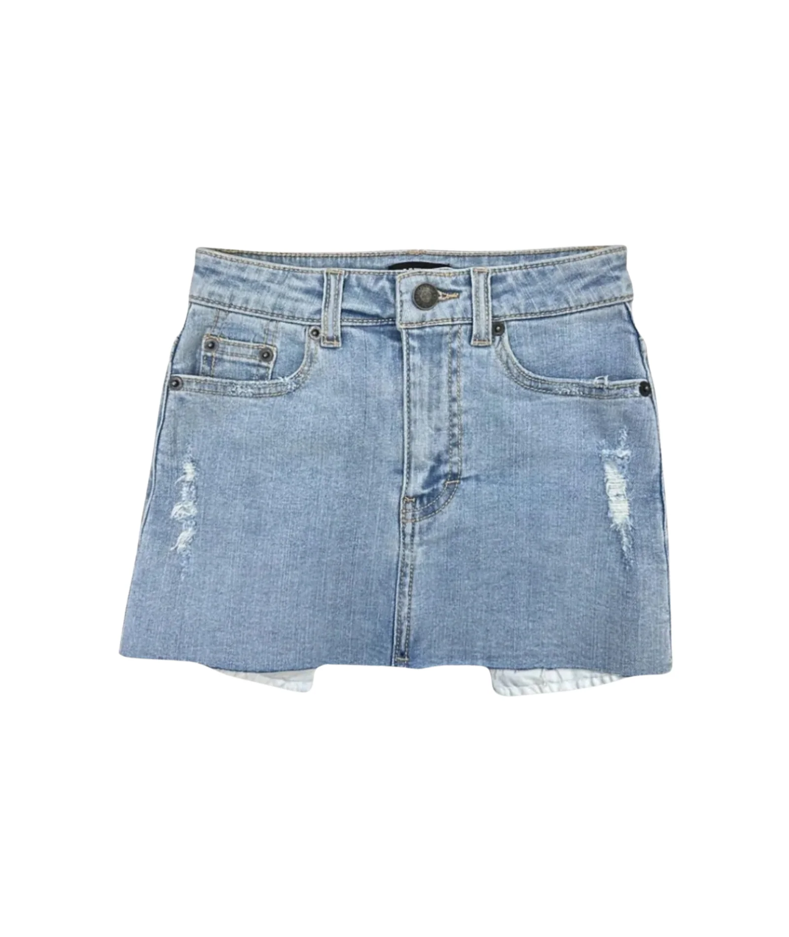 Katie J NYC Girls Miami Light Wash Denim Skirt