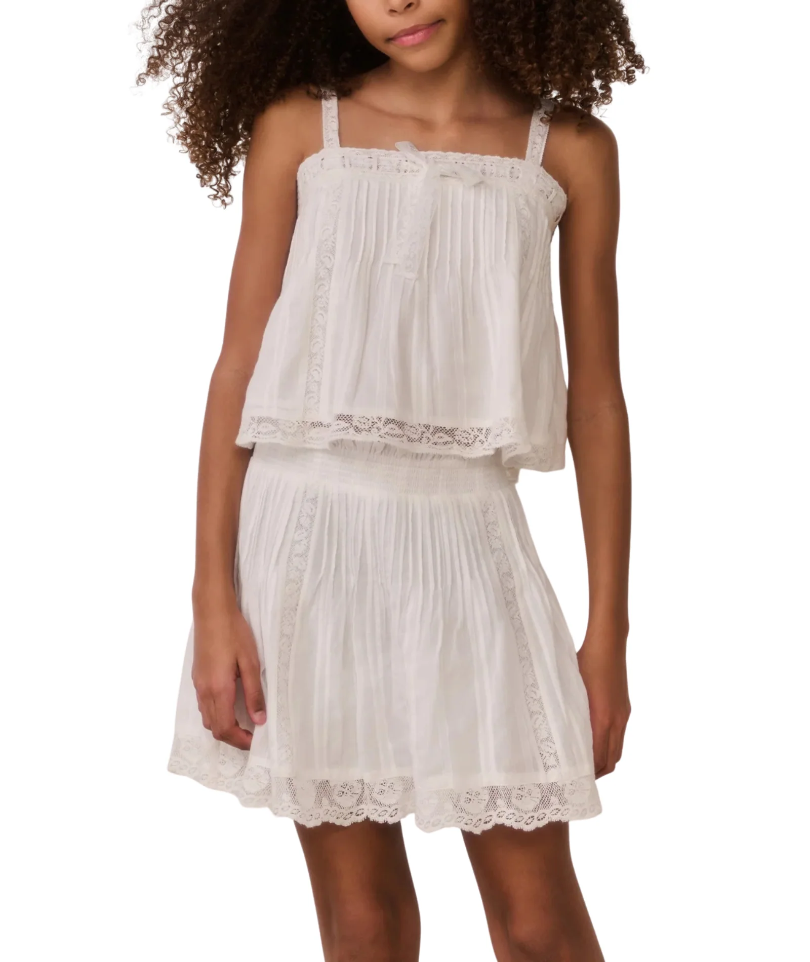 Love Shack Fancy Girls Brynlynn Top White - Image 5
