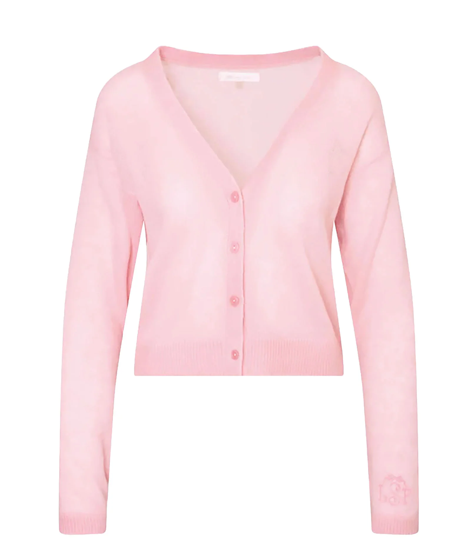 Love Shack Fancy Women Breckie Cardigan Blushberry - Image 5