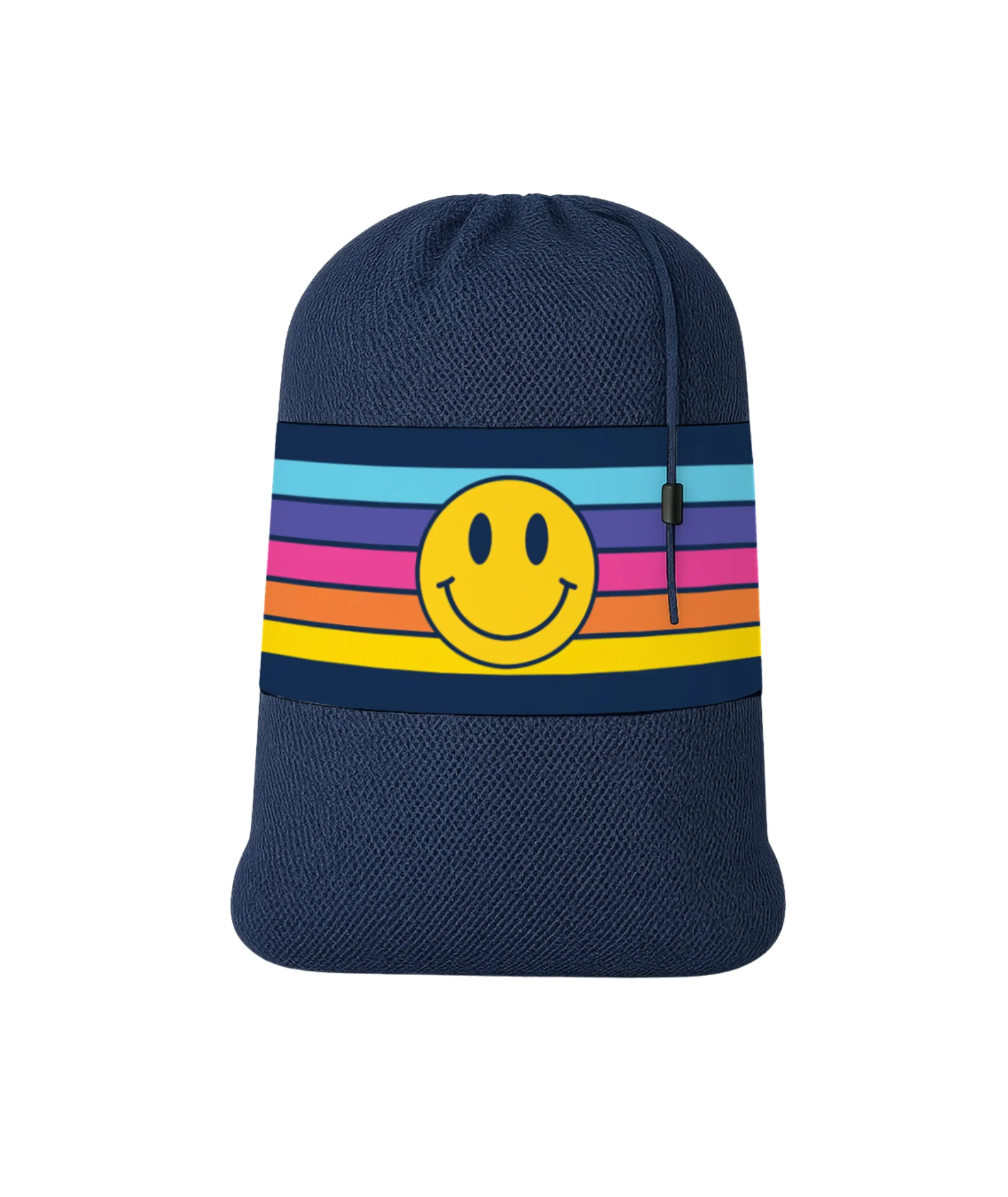 Retro Happy Face Mesh Laundry Bag