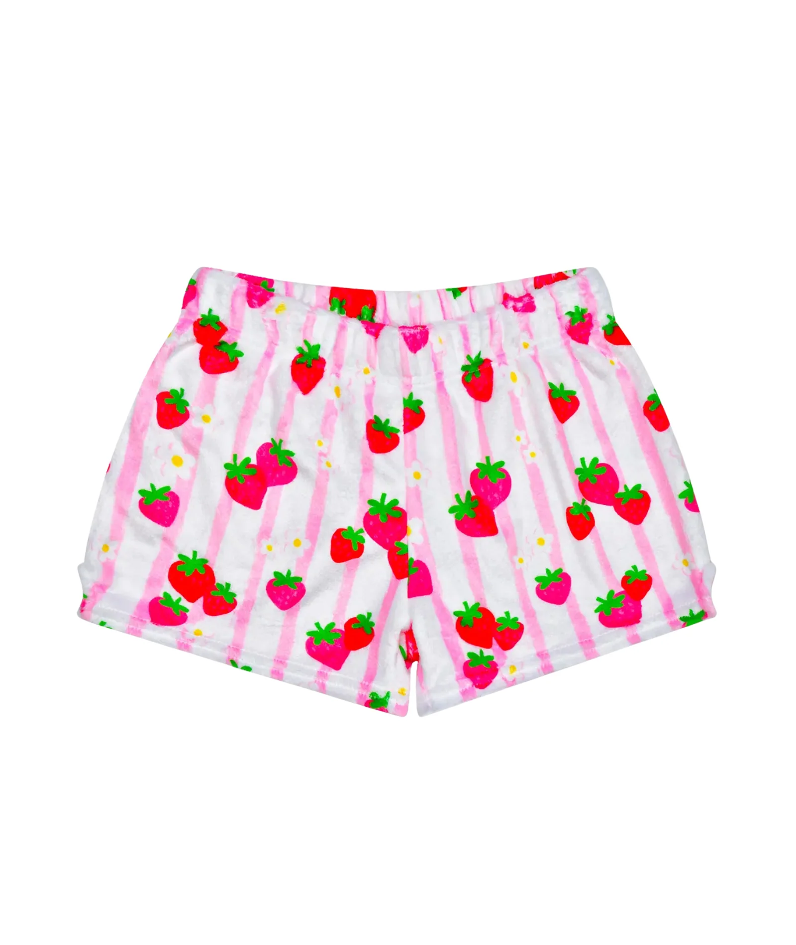 Strawberry Stripe Plush Shorts